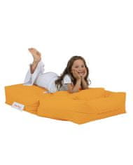 Atelier Del Sofa Vrtna vreča Bean Bag, otroški enojni sedež Pouffe - oranžna
