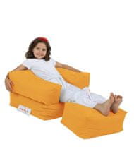 Atelier Del Sofa Vrtna vreča Bean Bag, otroški enojni sedež Pouffe - oranžna