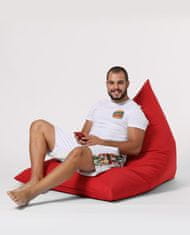 Atelier Del Sofa Vrtna vreča Bean Bag, piramida Big Bed Pouf - rdeča