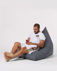 Atelier Del Sofa Vrtna vreča Bean Bag, piramida Big Bed Pouf - Fume
