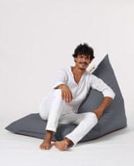 Atelier Del Sofa Vrtna vreča Bean Bag, piramida Big Bed Pouf - Fume