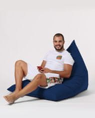 Atelier Del Sofa Vrtna vreča Bean Bag, piramida Big Bed Pouf - temno modra