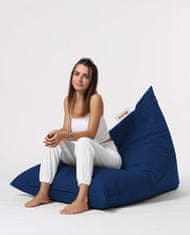 Atelier Del Sofa Vrtna vreča Bean Bag, piramida Big Bed Pouf - temno modra