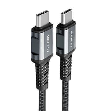 slomart acefast usb tipa c - kabel usb tipa c 1,2 m, 60 W (20 V/3a) siva (c1-03 deep space gray)