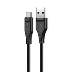 AceFast Kabel za telefon USB - USB-C 3A 1,2 m črn