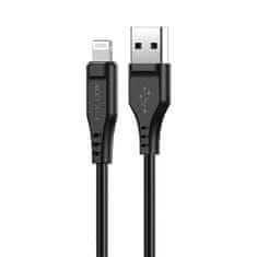 AceFast Kabel za iPhone MFI USB - Lightning 2,4 A 1,2 m črn