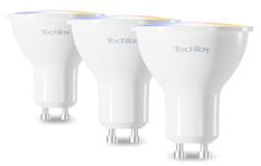 TESLA TechToy pametne žarnice, RGB, 4.5 W, GU10, 3 kosi