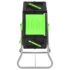 Vidaxl Vrtljivi kompostnik 60x43x74 cm 70 L polipropilen