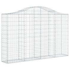 Vidaxl Obokane gabion košare 5 kosov 200x30x120/140cm pocinkano železo