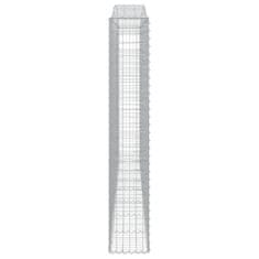 Vidaxl Obokane gabion košare 25 kos 400x30x180/200 cm pocinkano železo