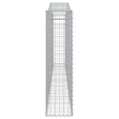 Vidaxl Obokane gabion košare 25kosa 400x30x120/140 cm pocinkano železo