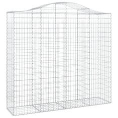 Vidaxl Obokane gabion košare 30kosov 200x50x180/200cm pocinkano železo