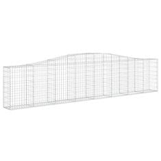 Vidaxl Obokane gabion košare 7 kosov 400x30x80/100 cm cinkano železo