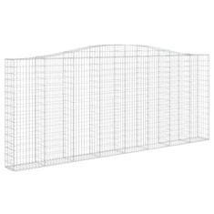 Vidaxl Obokane gabion košare 8 kosi 400x30x160/180 cm pocinkano železo