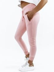 Dstreet Ženske trenirke Fits pudrasto roza XL