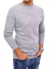 Dstreet Klasični moški pulover Laih svetlo siva 3XL