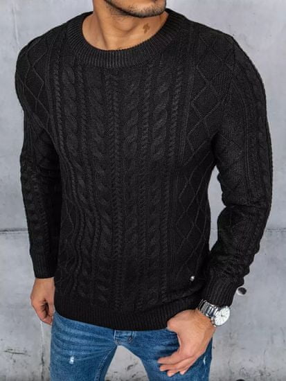 Dstreet Klasični moški pulover Mukon črna