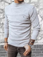 Dstreet Klasični moški pulover Ainasu svetlo siva 3XL