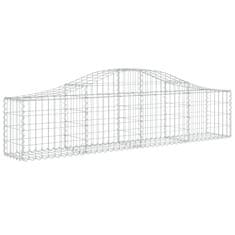 Vidaxl Obokane gabion košare 40 kosov 200x30x40/60 cm pocinkano železo