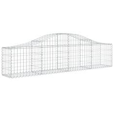 Vidaxl Obokane gabion košare 30 kosov 200x30x40/60 cm pocinkano železo