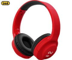 Trevi DJ 601 M naglavne slušalke, HiFi, 3.5mm jack, zložljive, rdeče