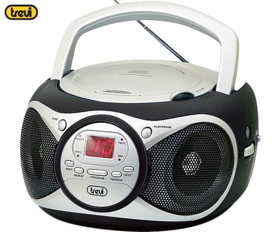 Trevi CD 512 Boombox radijski in CD predvajalnik, FM Radio, AUX, LCD zaslon, antena
