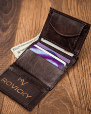 Always Wild Klasična vertikalna denarnica iz naravnega usnja
