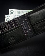 Pierre Cardin Priročna, zložljiva moška denarnica iz naravnega usnja, RFID