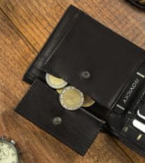 Always Wild Masivna usnjena moška denarnica z RFID zaščito in držalom za kartico