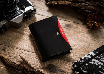 Peterson Moška denarnica Pasral črno-rdeča