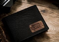Peterson Blagovna znamka moška denarnica iz naravnega usnja