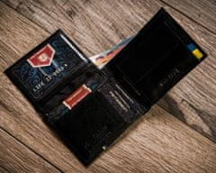 Peterson Moška usnjena ležeča denarnica z RFID sistemom
