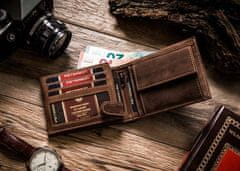 Peterson Darilni set: moška usnjena denarnica in etui za ključe in kartice