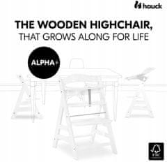 Hauck Alpha White jedilni stol s podlogo