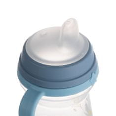Canpol babies BONJOUR PARIS FirstCup skodelica s silikonskim pitnikom, 150 ml, moder