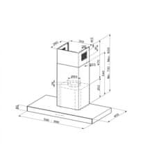 Faber Stilo Glass Smart A90 kuhinjska napa