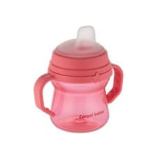 Canpol babies FirstCup skodelica s silikonskim pitnikom, 250 ml, roza