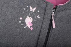 CuddleCo Comfi-Extreme, otroška flis jakna, 90x50cm, siva melanža / roza