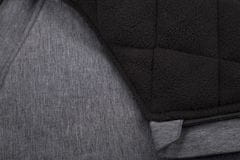 CuddleCo Comfi-Extreme, otroška flis jakna, 90x50cm, siva melanža / črna, zvezde