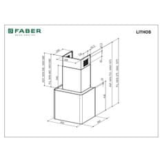 Faber Lithos EG6 LED WH A45 kuhinjska napa