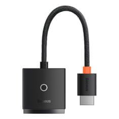 BASEUS Lite adapter HDMI - VGA / 3.5mm mini jack / micro USB, črna