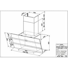 Faber SteelMax EV8 LED BK/X A55 kuhinjska napa