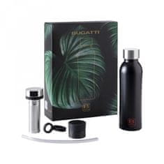 Bugatti darilni set termo steklenica za vodo MAT BLACK 500ml