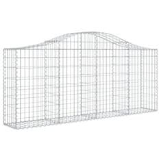 Vidaxl Obokane gabion košare 7 kosov 200x30x80/100 cm cinkano železo