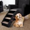Zložljive stopnice za pse črne 62x40x49,5 cm