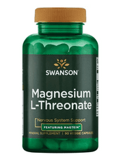 Swanson Ultra magnezijev L-treonat (Magnezijev L-treonat), Magtein 90 zeliščne kapsule