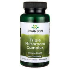 Swanson Triple Mushroom Complex (Maitake, Reishi, Shiitake), 60 kapsul