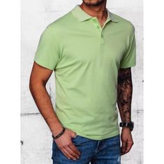 Dstreet Moška polo majica Q02 zelena px0554 M