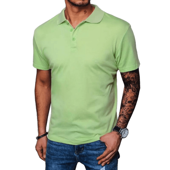 Dstreet Moška polo majica Q02 zelena px0554