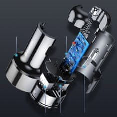 BASEUS Avtomobilski polnilnik 2x USB Magic Series Dual QC 3.0 45W 6A črn